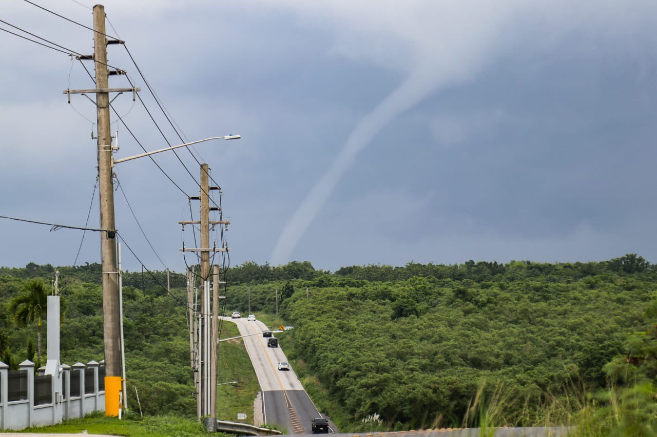 Waterspout sighting from Route 15
